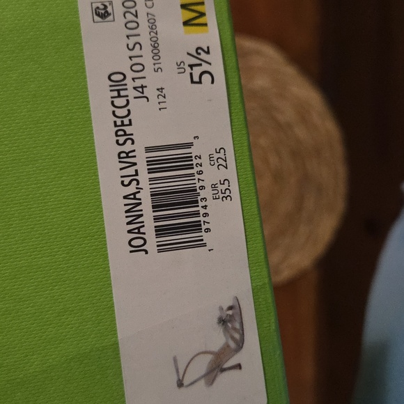 Sam Edelman Silver Heels with Floral Detail - Picture 5 of 6